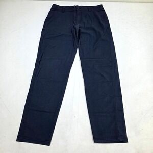 L.L.Bean Ripstop Pants Mens 34x32 Navy Blue Stretch Utility Hiking 521692